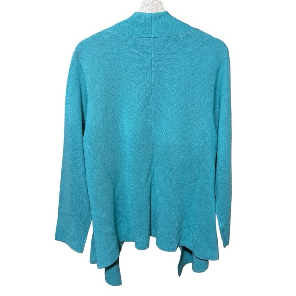 EUC - Eileen Fisher Silk Cotton Interlock Knit Shaped Jacket - size 1X - Picture 5 of 5